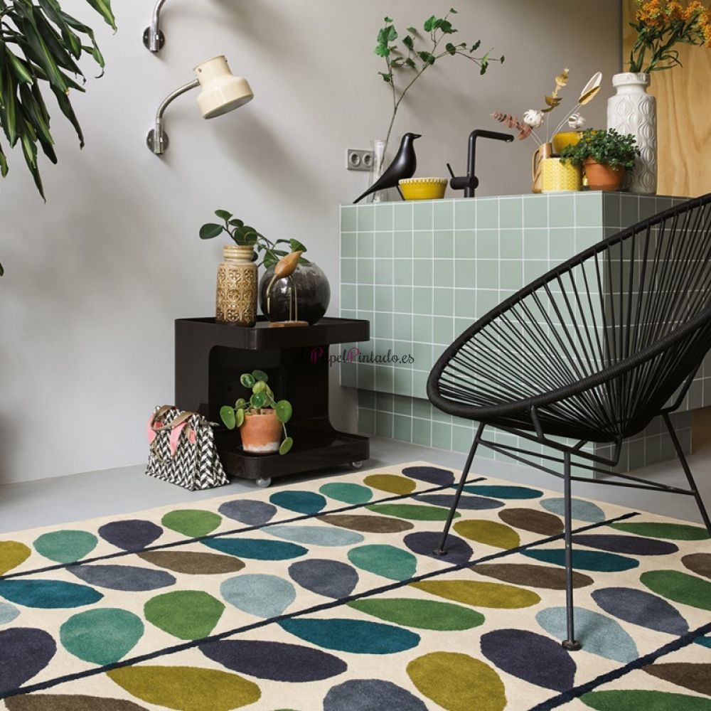 Alfombra ORLA KIELY LANA MULTI STEM KINGFISHER 120X180-2